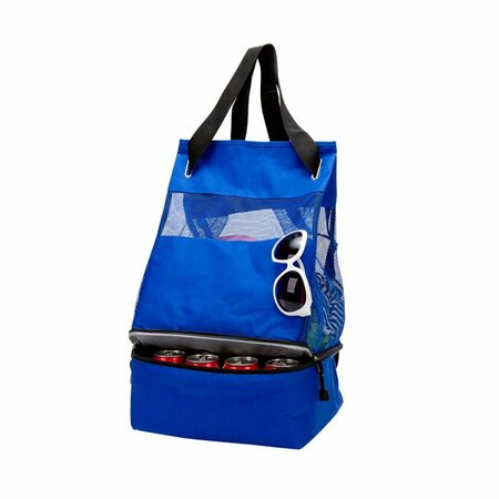 SEA FOAM CO Buy Smart Depot  2-Way Cooler Tote & BackPack; Blue G7225 Blue